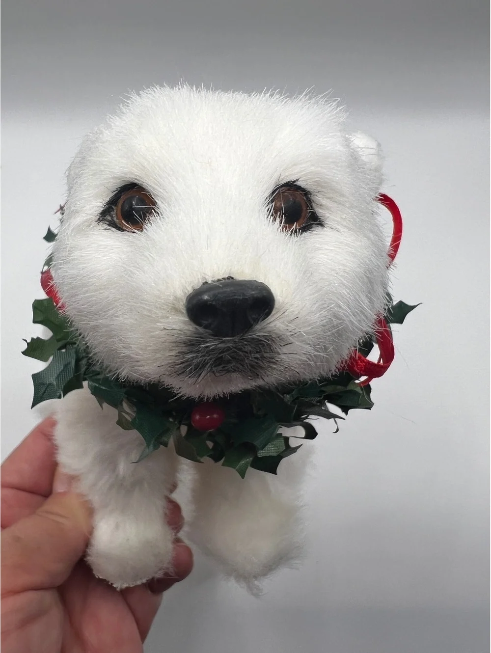 2014 Beyers Choice Hard Plush Christmas Polar Bear little beard